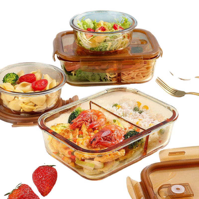 Офисные работники с крышкой Bento Box Отдельная свежая миска